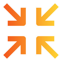 Obraz premium Minimize gradient icon