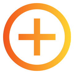 Obraz premium Add gradient icon