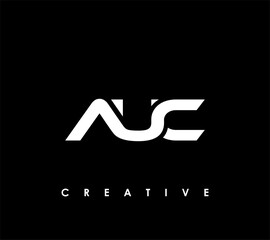 AUC Letter Initial Logo Design Template Vector Illustration