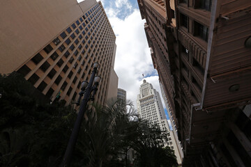 Building Altino Arantes, also known as Banespa building, a symbol of the city of Sao Paulo, opened in the 1940s. Brazil