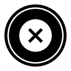 Close Circular line icon