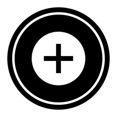 Obraz premium Add Circular line icon