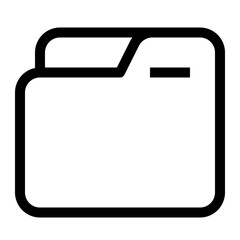 Folder line icon