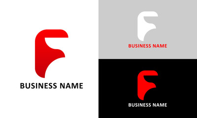 Creative design logo letter f