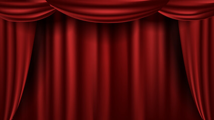 表彰のカーテン（赤）