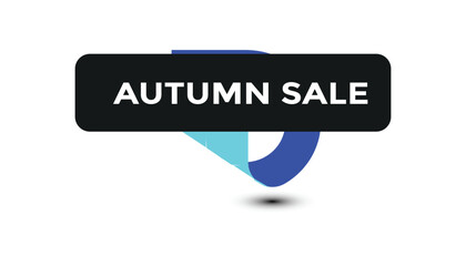 Autumn sale button web banner templates. Vector Illustration
