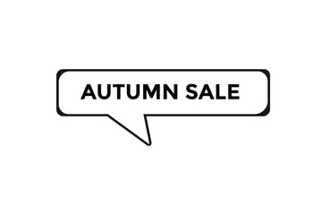 Autumn sale button web banner templates. Vector Illustration
