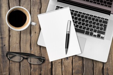 Blank office Calendar or Planner on desk