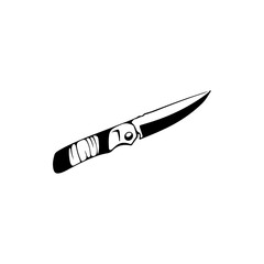 small knife concept vector illustration