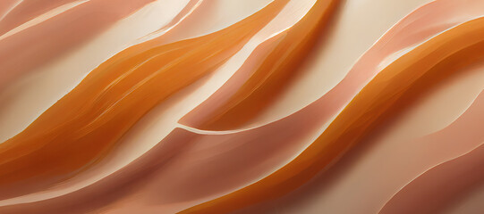 Fototapeta premium colorful pastel wave texture background with Generative AI Technology