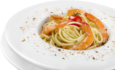 Spaghetti with Shrimps