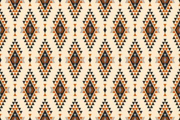 Fabric Aztec pattern background. Geometric ethnic oriental seamless pattern traditional. Mexican style. Design for wallpaper, illustration, fabric, clothing, carpet, textile, batik, embroidery.