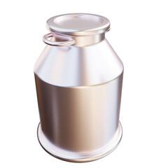 3D Illustration Milk