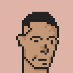 male character in pixel art 