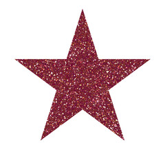 Obraz premium Dark red star glitter on transparent backgroud. Design for decorating,background, wallpaper, illustration