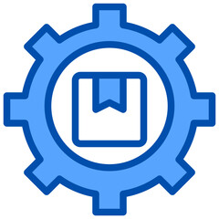 Setting blue line icon