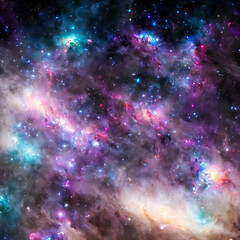 Fototapeta na wymiar abstract space star nebula model texture render