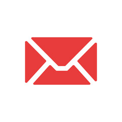 Red email letter icon
