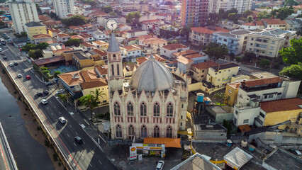 Fototapeta premium SÃO PAULO, BRAZIL FEBRUARY 03, 2023, Aerial view of the Ipiranga neighborhood