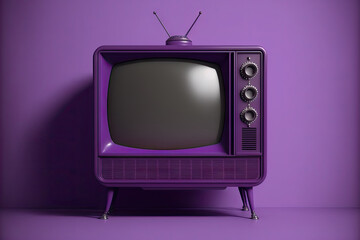Television Classic purple. Generative AI