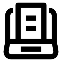 Computer line icon