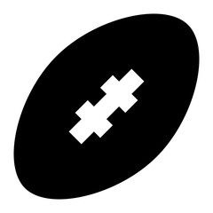 Rugbyball glyph icon