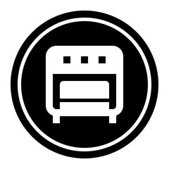 Oven Circular line icon
