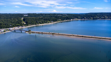 Purdy Spit and Mount Rainier 