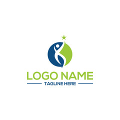 Modern wellness Nutrition logo icon design