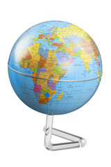 Plastic globe of earth