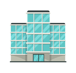 Various buildings flat design icon