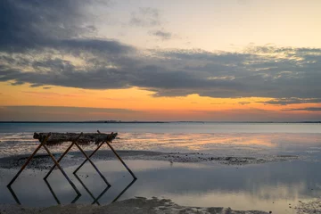Foto op Canvas Sunset at al-Hudayriyat Island in Abu Dhabi, United Arab Emirates © Ayman Haykal