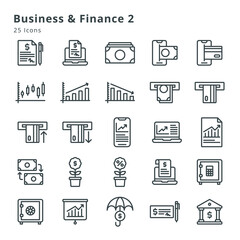 Business and finance 2 icons