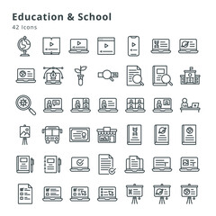 Education and school icons