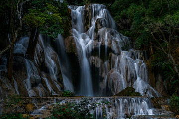 Fototapeta na wymiar Kuang Si Falls, Luang Probang, Laos