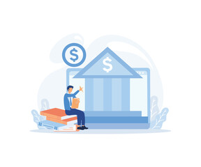 Law and justice illustration. Characters and lawyers signing contract, agreement or document. Public law consulting and legal advice concept.flat vector modern illustration