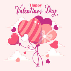 Happy Valentine's day celebration background. Happy anniversary background
