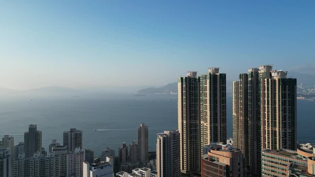 the kennedy Town, the cityscape of hong kong 2 Fev 2023