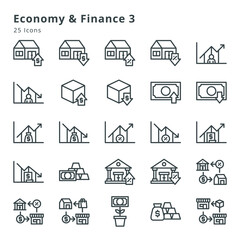 Economy and finance 3 icons