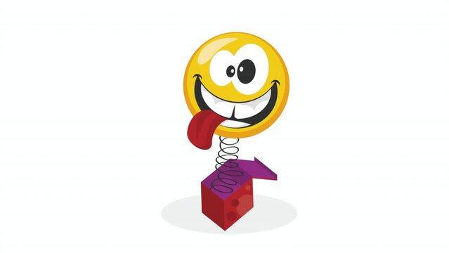 surprise box with emoticon animation