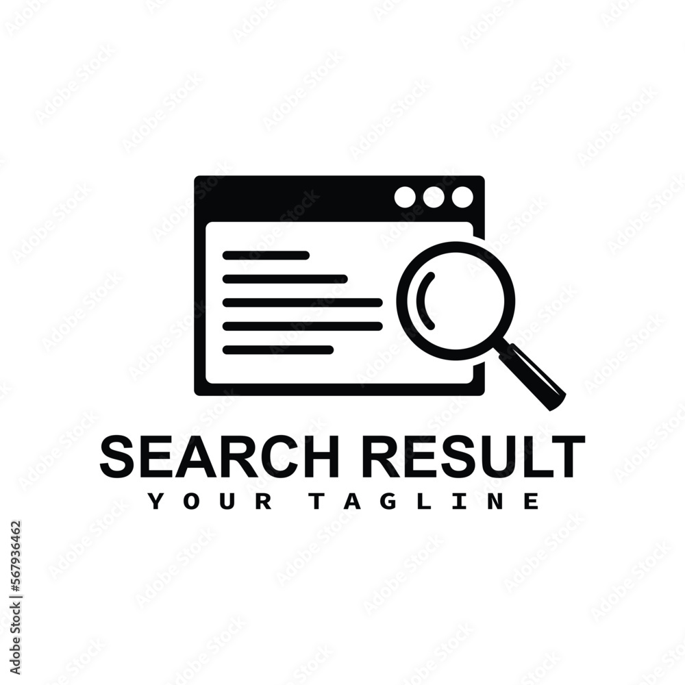 Poster search results icon. elements of seo and development icon with name for mobile and web app concept. 