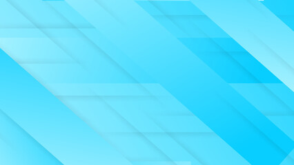 Fototapeta premium Abstract soft blue stripes with smooth gradient background.