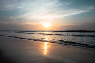 Fototapeta na wymiar Sunset in Cartagena