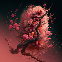 Cherry blossom Illustration