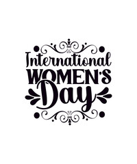 Obraz premium International Women's Day svg, Happy Womens Day svg, March 8 Svg, Women Svg, Women's Day svg,Sublimation, Silhouette, cut files, Svg,png,eps,International Women's Day svg, Happy Womens Day svg, March 
