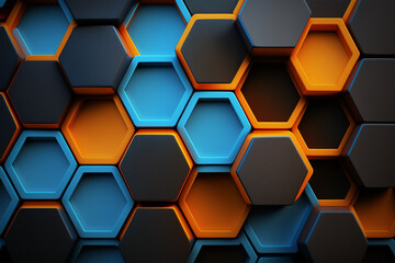  The Interplay of Business, Backgrounds, and Hexagons (AI Generated)