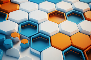  The Interplay of Business, Backgrounds, and Hexagons (AI Generated)
