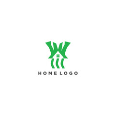 Home logo design icon template