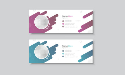 Corporate business email signature design template