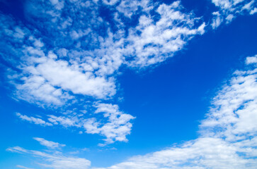 Blue sky with white clouds